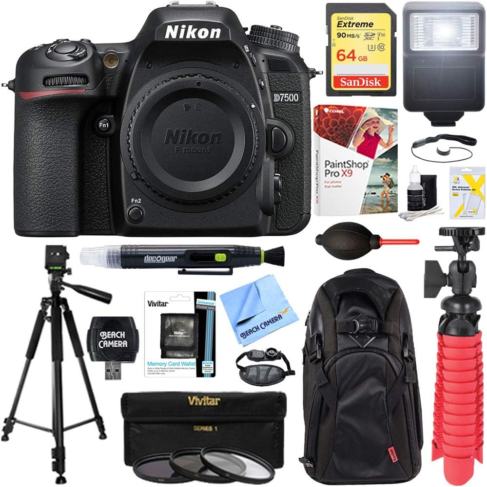 Nikon E3NKD7500 D7500 4K DSLR Camera Bundle