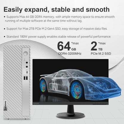 Lenovo 90VT IdeaCentre 3 i5 Desktop + Power Bank