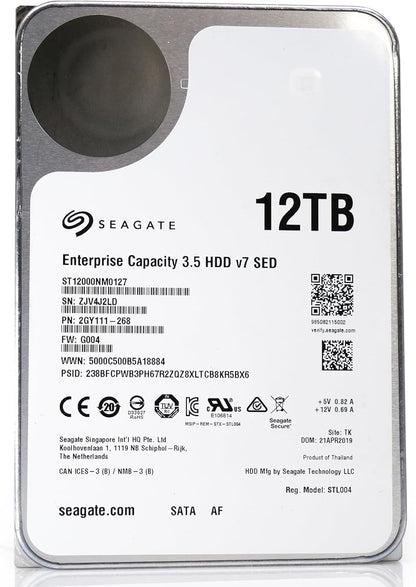 Seagate ST12000NM0127 12TB Exos Enterprise Hard Drive Renewed
