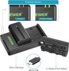 Neewer 10089576 NP-F550 Battery Charger Set (2-Pack)