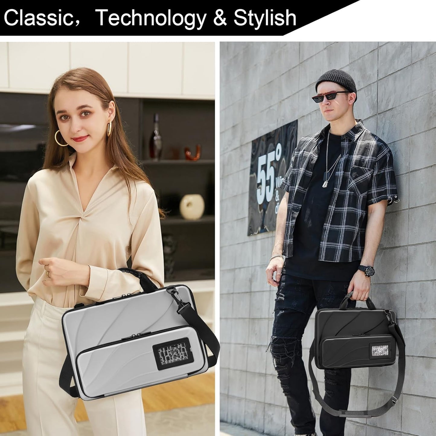 HP Laptop Case Hard Shell Bag Shoulder Strap