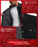 Spyder M SPYDR SWEATR FLEEC Softshell Shirt Jacket Wind Resistant