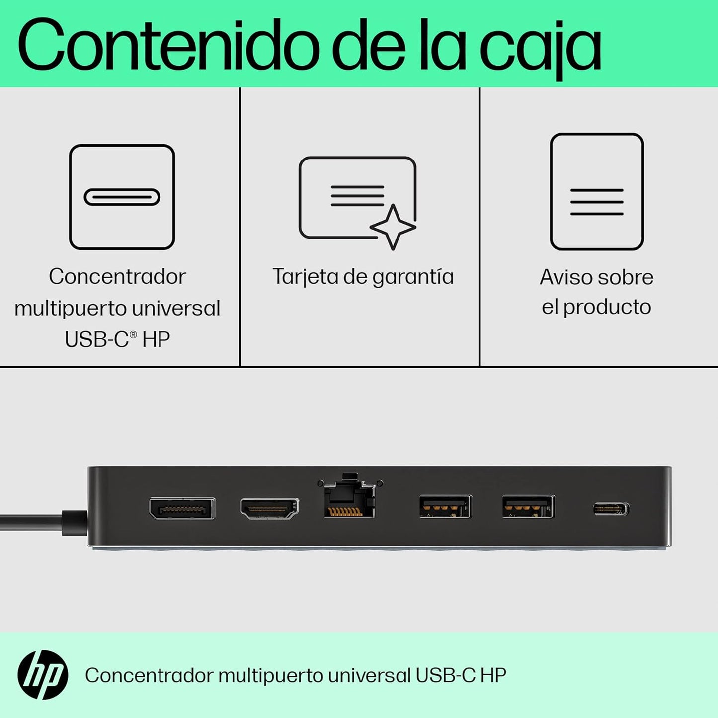 HP Universal USB-C Multiport Hub (Renewed)