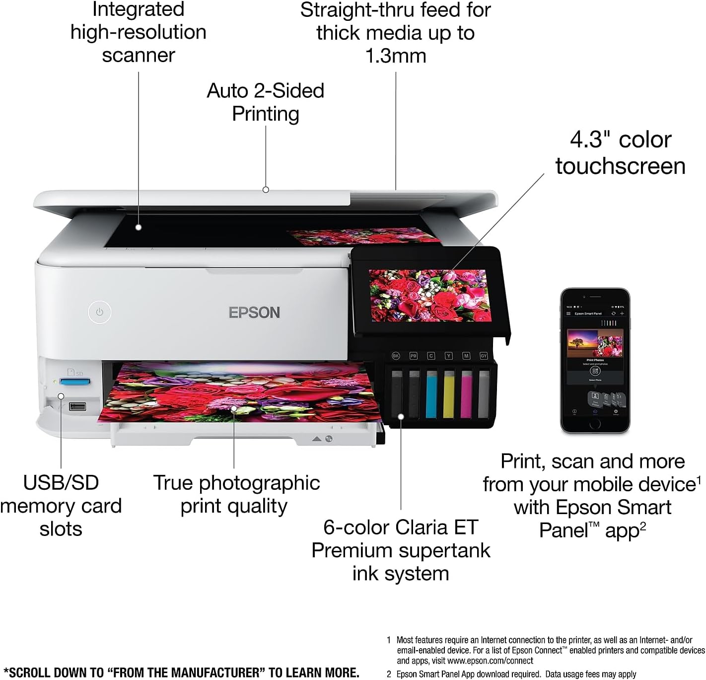 Epson ET-8500 EcoTank Photo Wireless All-in-One Printer