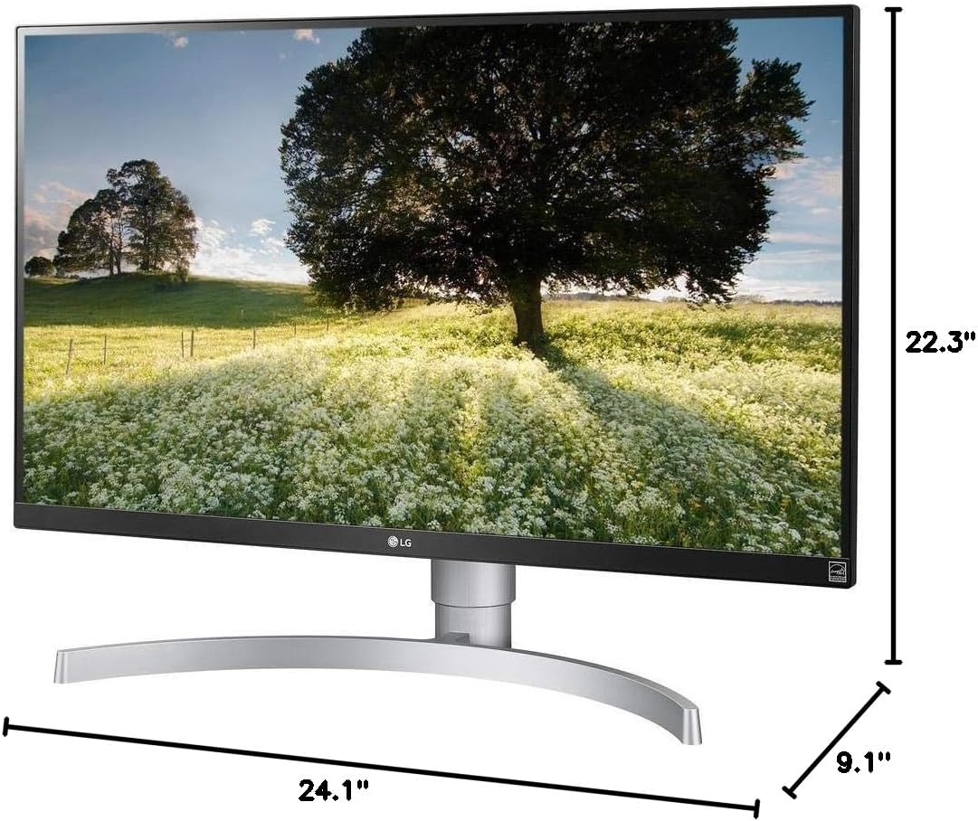 LG 27UK650-W 27-Inch UHD 4K IPS Monitor HDR10
