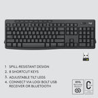 Logitech 920-011887 MK370 Wireless Keyboard and Mouse Combo