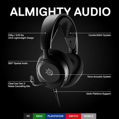 SteelSeries 61606 Arctis Nova 1 Multi-System Gaming Headset