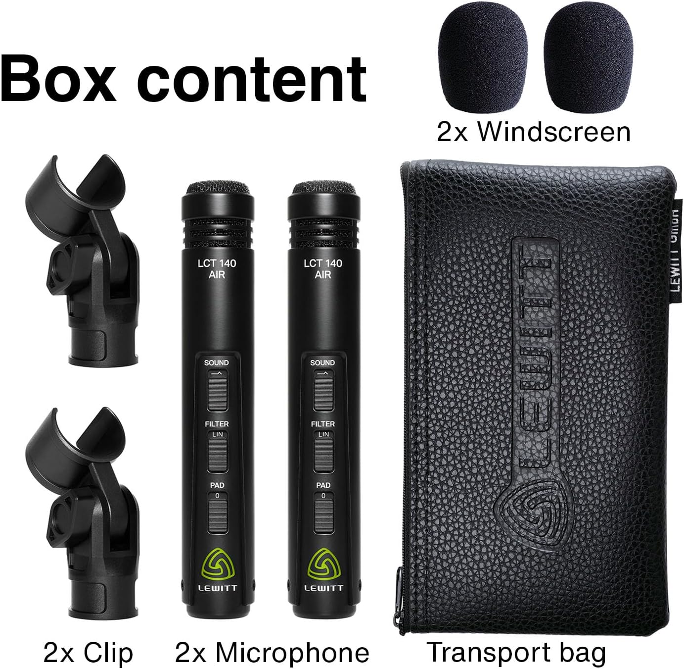 Lewitt LCT140AIRMP Stereo Microphone Pair XLR