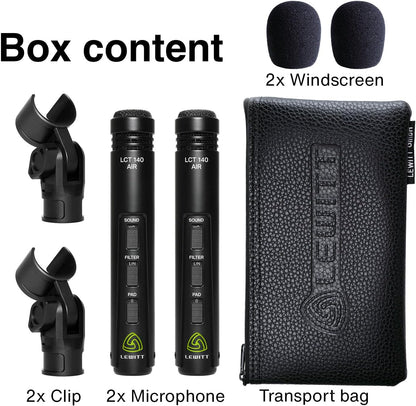 Lewitt LCT140AIRMP Stereo Microphone Pair XLR