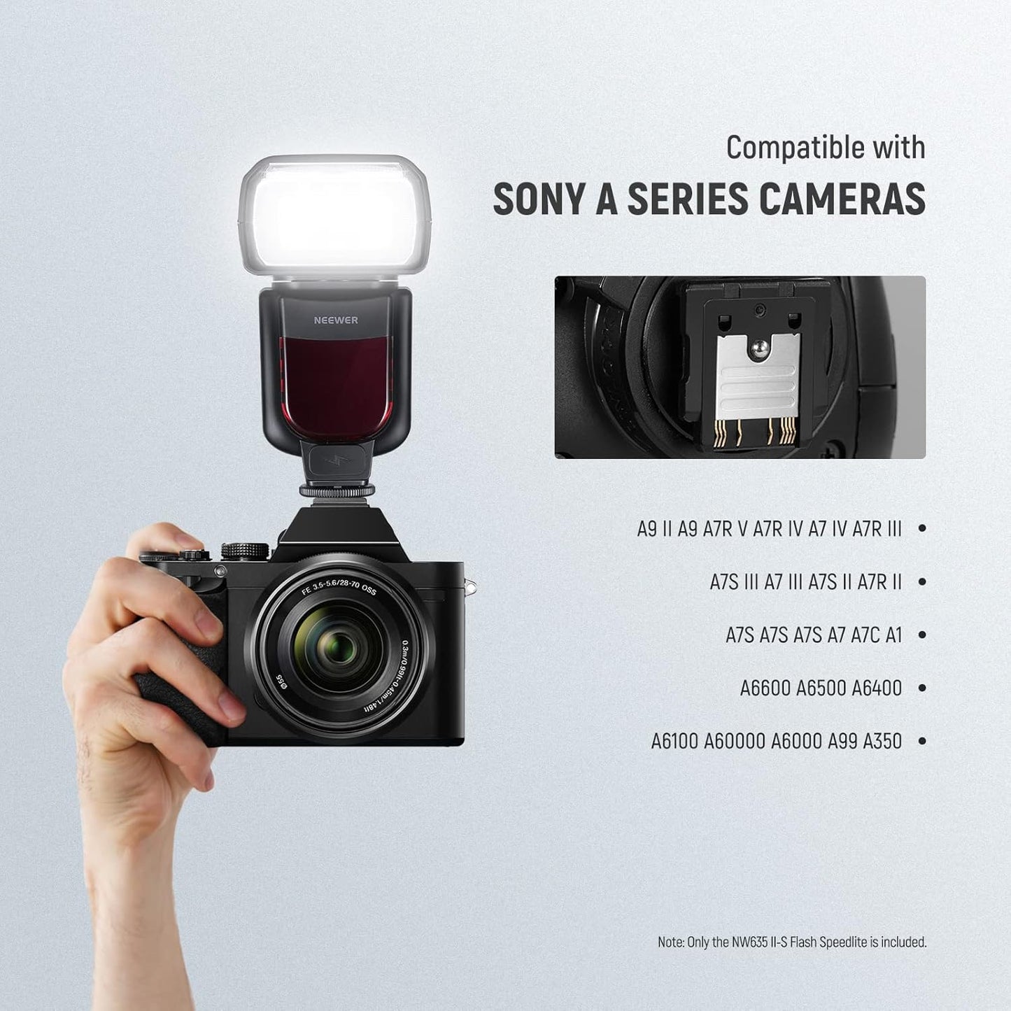 Neewer NW635II-S TTL Speedlite Flash Sony Cameras