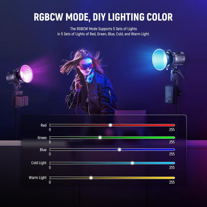 Neewer MS60C RGBWW LED Video Light Battery Kit