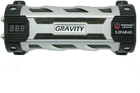 Gravity GR5.0 5 Farad Capacitor Car Audio Digital Display