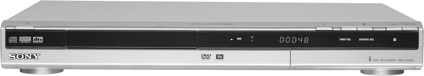 Sony RDR-GX330 Single Tray DVD Recorder Silver