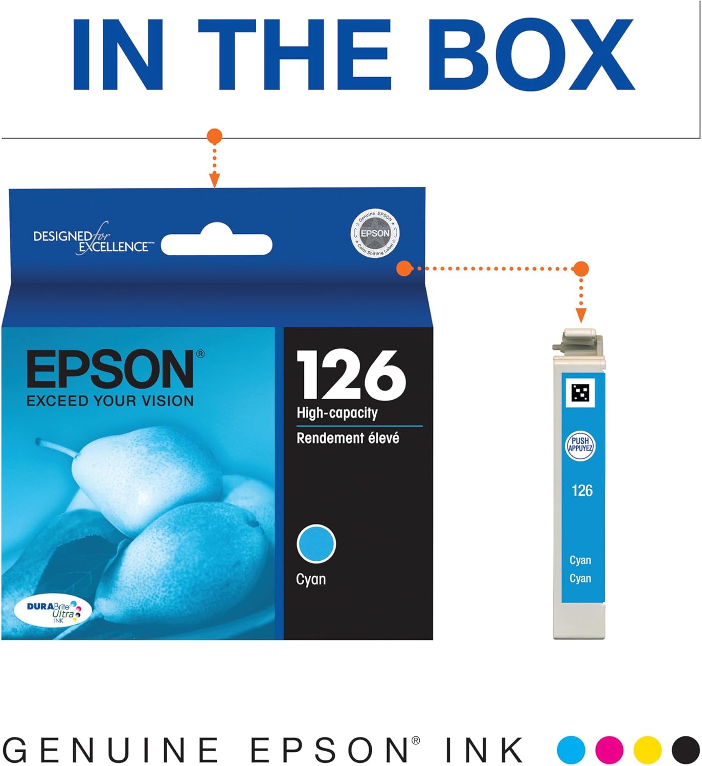 Epson T126220-S Cyan DURABrite Ultra Ink Cartridge