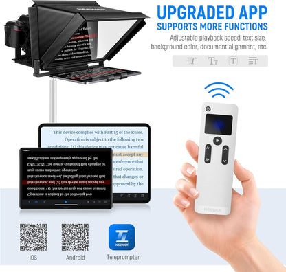 Neewer 10101278 Aluminum Teleprompter with Remote Control