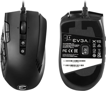 EVGA X15 904-W1-15BK-KR 8K MMO Gaming Mouse