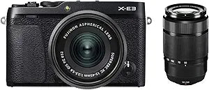 Fujifilm 4006836 X-E3 Mirrorless Camera with 15-45mm & 50-230mm Lens Kit