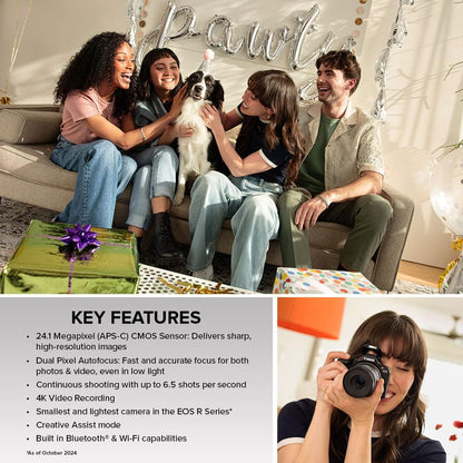 Canon 6052C022 EOS R100 Mirrorless Camera with 18-45mm & 55-210mm Lens Kit