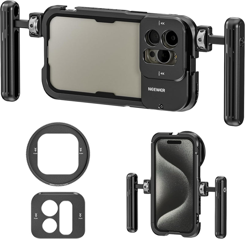 Neewer 10103135 iPhone 15 Pro Max Video Cage Rig — main product image