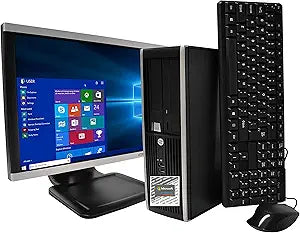 HP 6300 Elitedesk i5 Desktop PC with 22" LCD (Renewed)