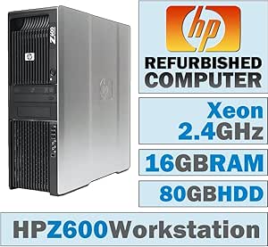 HP Z600 Workstation Dual Xeon 16GB/80GB HDD - Windows 7