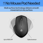 HP Wireless Silent 280M Ergonomic Mouse Black