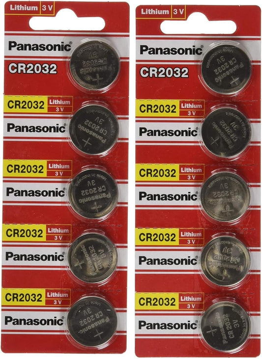 Panasonic CR2032-PANASONIC-10PACK - 10 x 3V Lithium Coin Cell