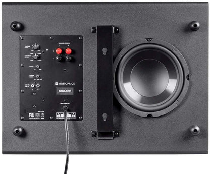 Monoprice 133829 SSW-8 Slim 8" 100W Powered Subwoofer