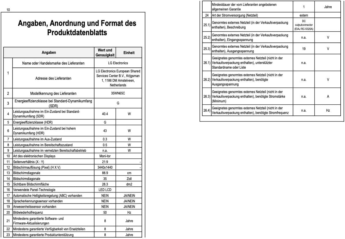 LG 35WN65C-B 35" Curved UltraWide QHD HDR FreeSync Monitor