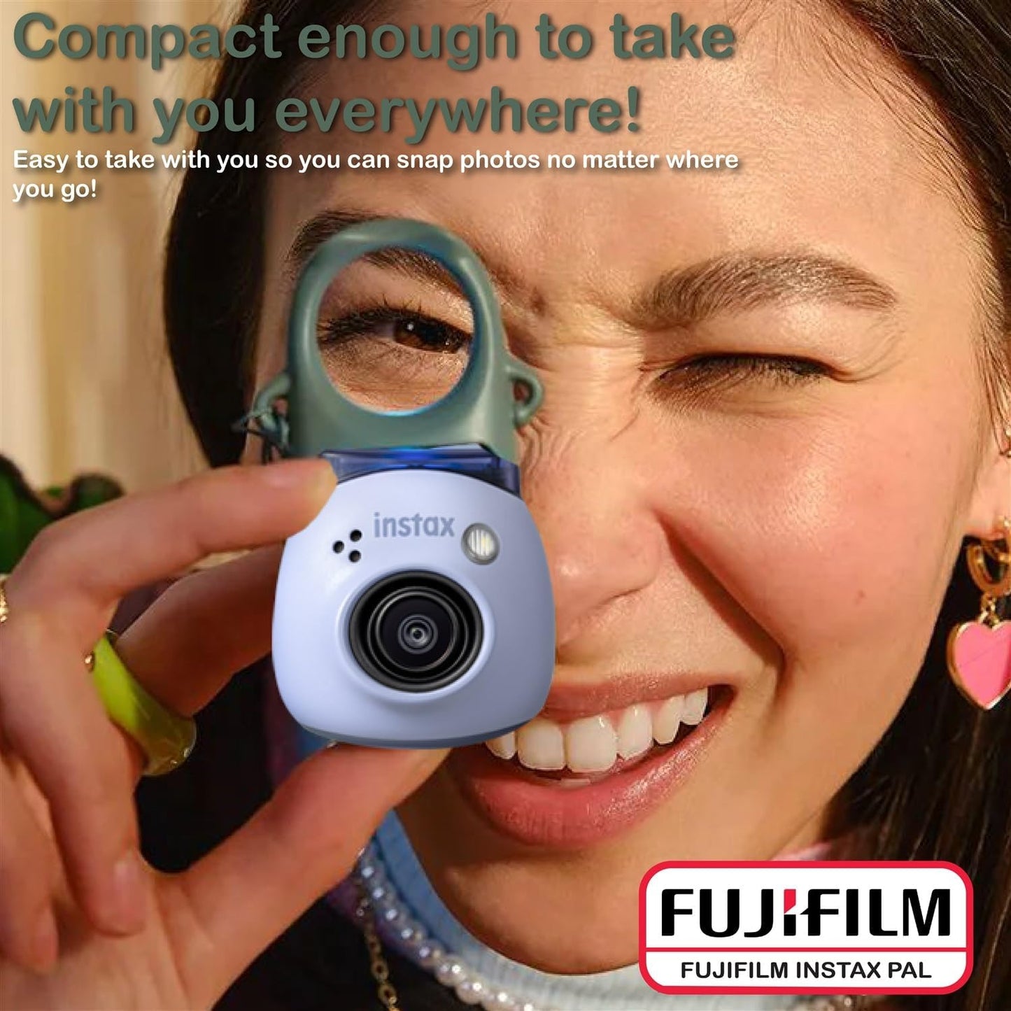 Fujifilm 600023914 Instax PAL Digital Camera - Lavender Blue Bundle