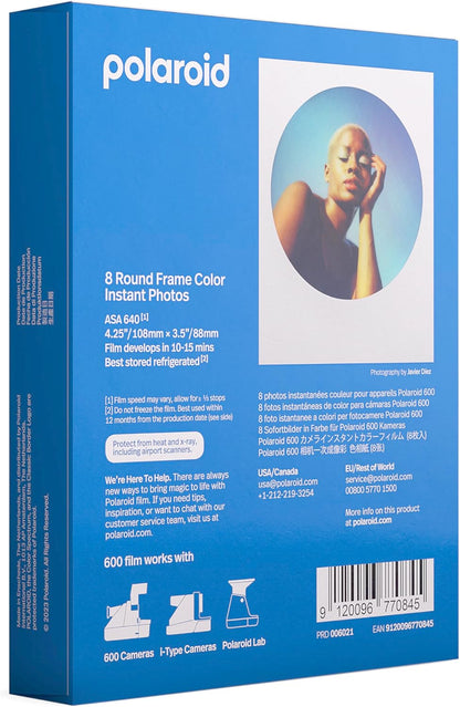 Polaroid 6021 Color 600 Film - Round Frame