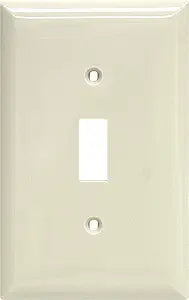 GE 40054 Almond PowerGear Single Wall Plate Cover