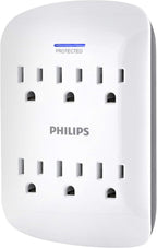 Philips SPP3461WA/37 6-Outlet Surge Protector 2-Pack