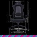 Cooler Master CMI-GCHYB1-BK Hybrid 1 Ergonomic Gaming Chair