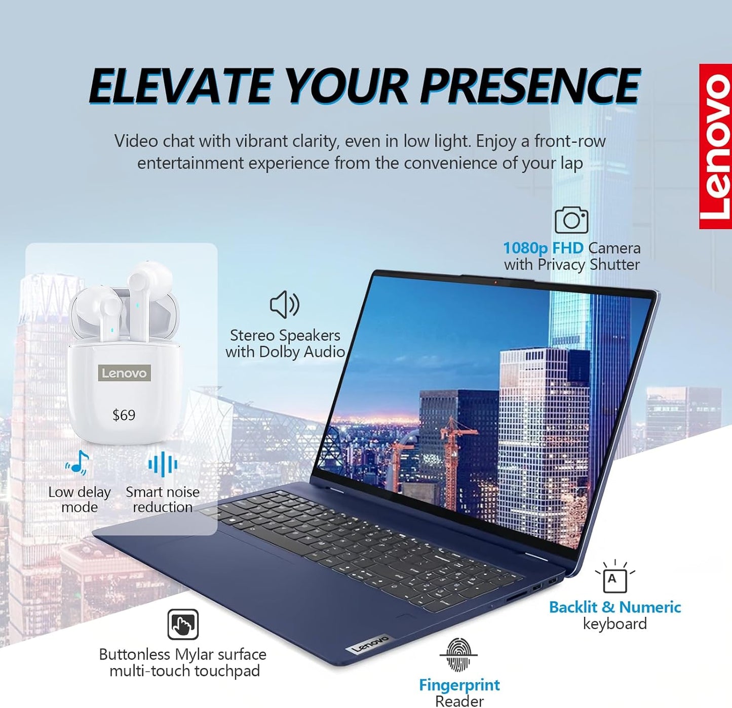 Lenovo IdeaPad Flex 5 14" 2-in-1 Touch Laptop i5 16GB 512GB SSD