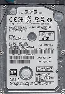 Hitachi HTS725050A7E630 500GB SATA 2.5 HDD — main product image