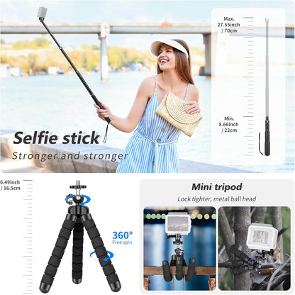 Neewer 10085441 50-in-1 Action Camera Accessory Kit