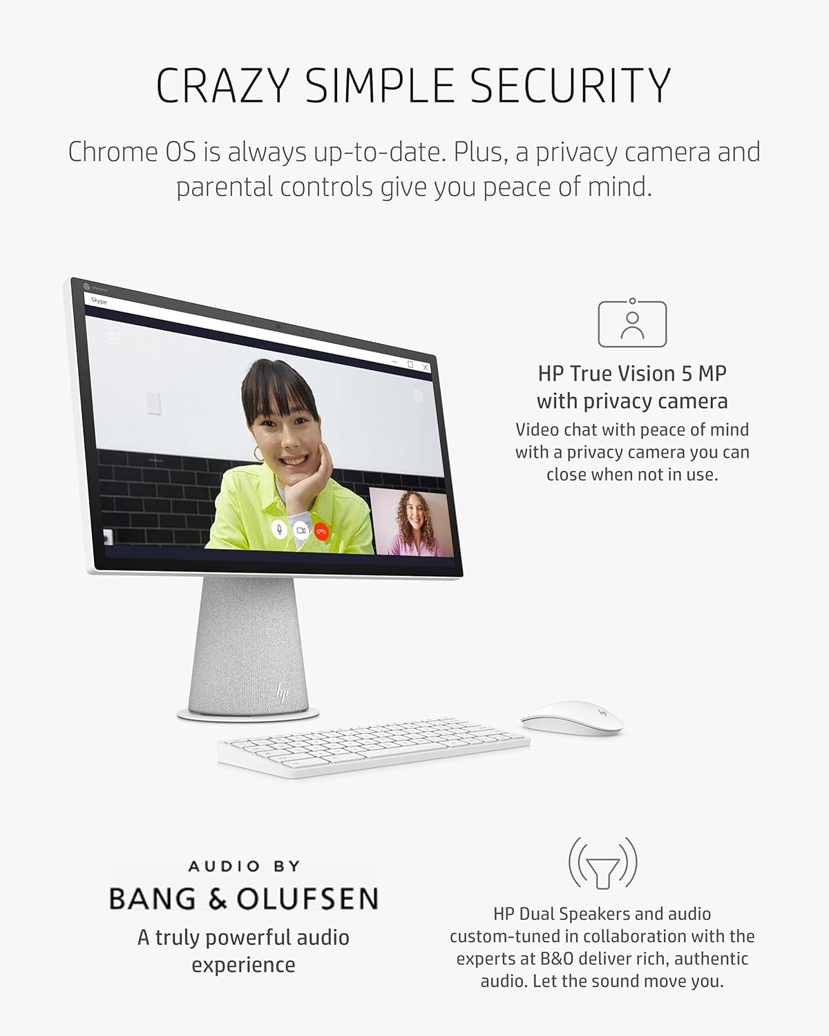 HP 22-aa0012 Chromebase 21.5" Rotating Touchscreen All-in-One