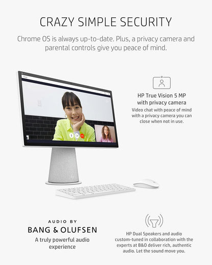 HP 22-aa0012 Chromebase 21.5" Rotating Touchscreen All-in-One