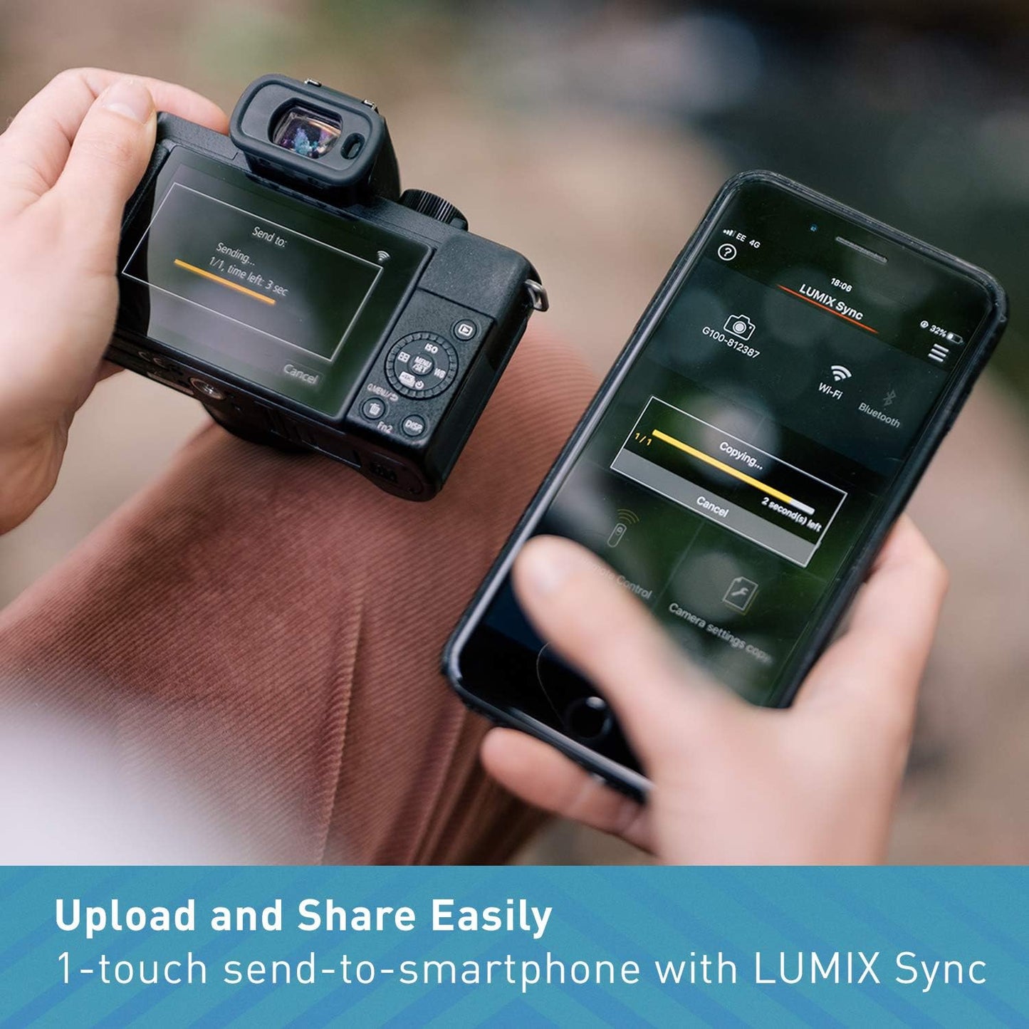 Panasonic LUMIX G100 4K Mirrorless Camera 12-32mm Lens