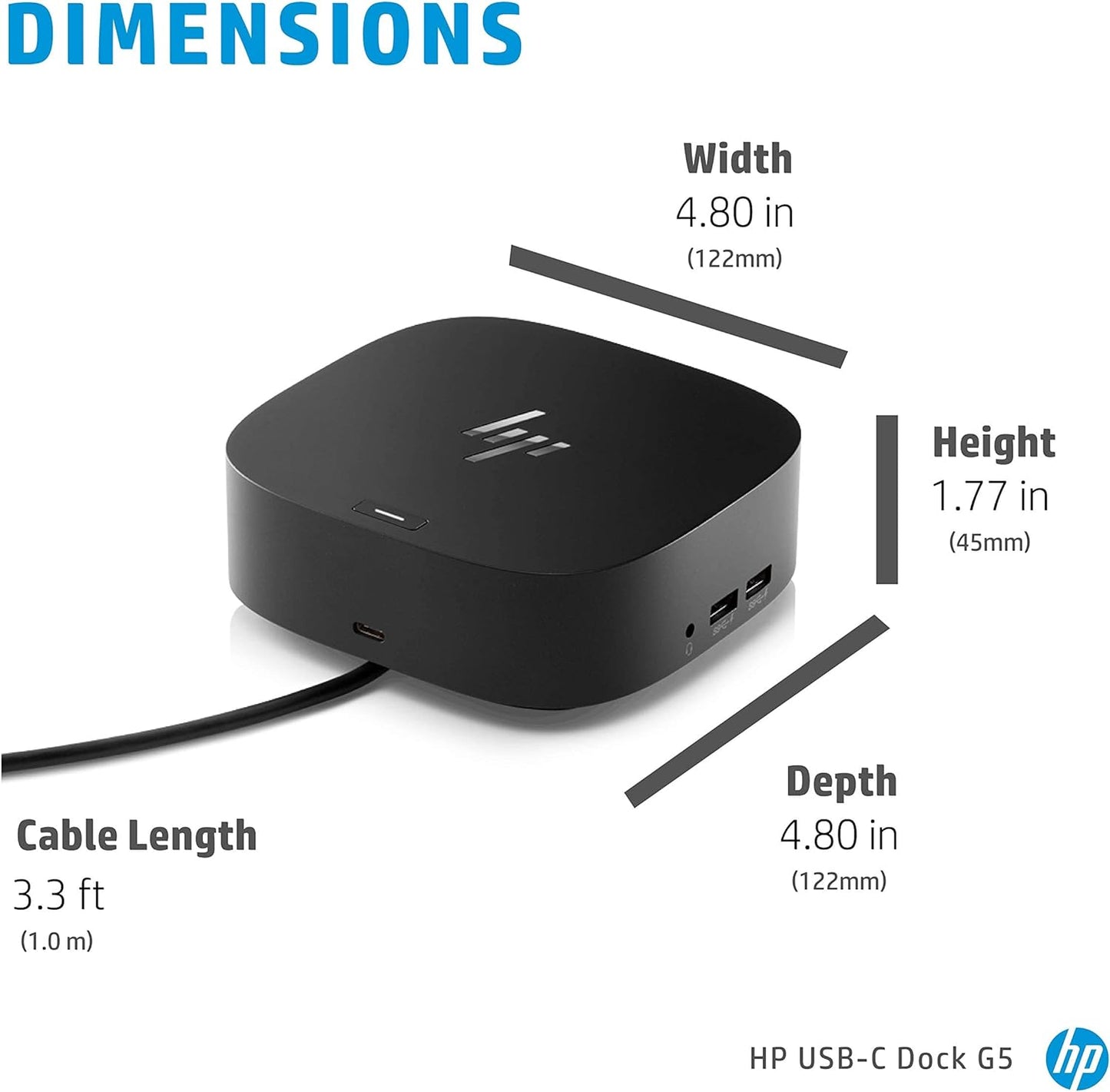 HP 26D32AA#ABL USB-C Dock G5 11-in-1 Adapter