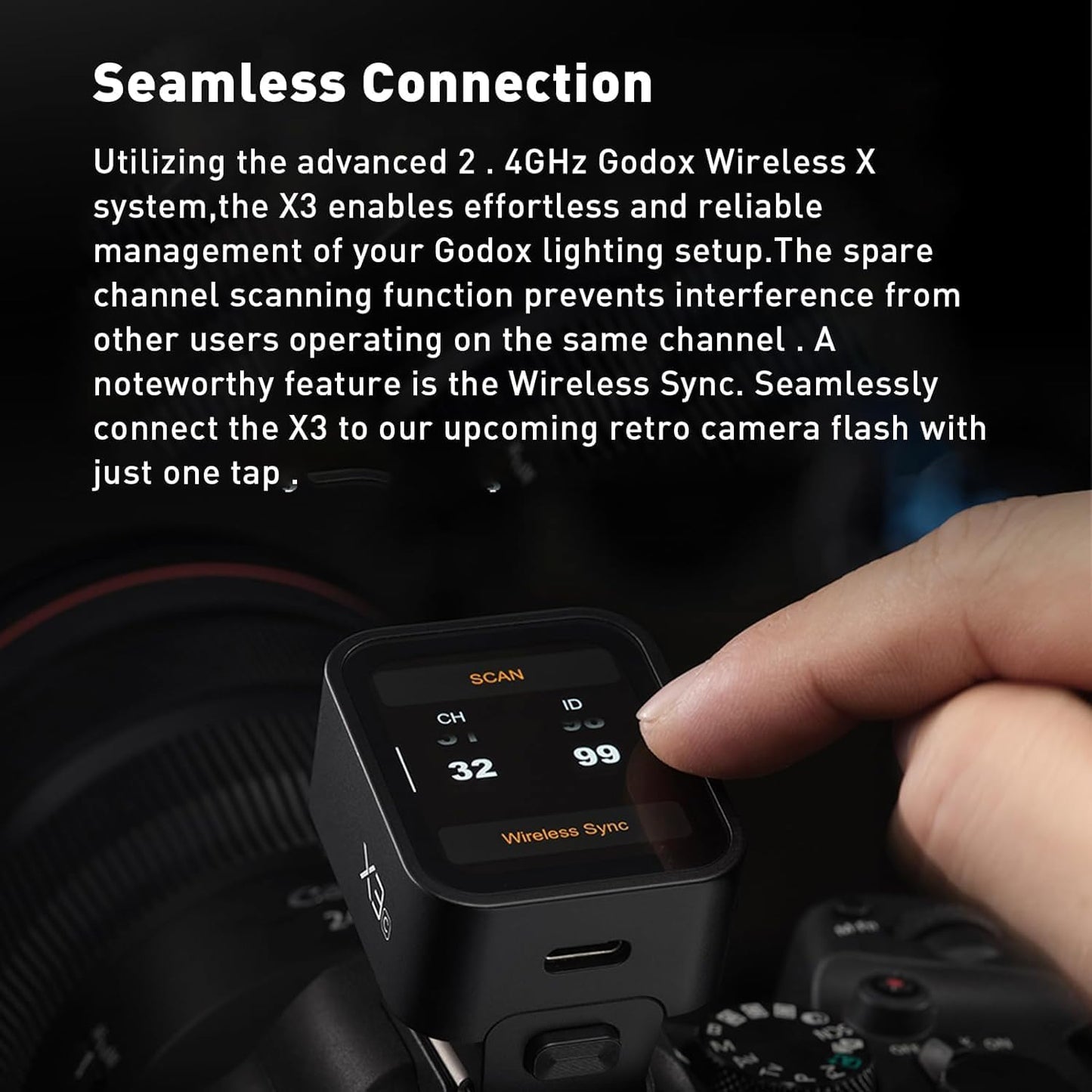 Godox X3F TTL Wireless Flash Trigger for Fuji