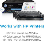 HP CF500XM 202X Cyan Magenta Yellow Toner 3-Pack
