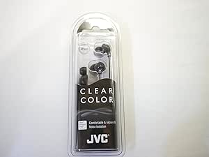 JVC HAFX22B In-Ear Clear Headphones Black