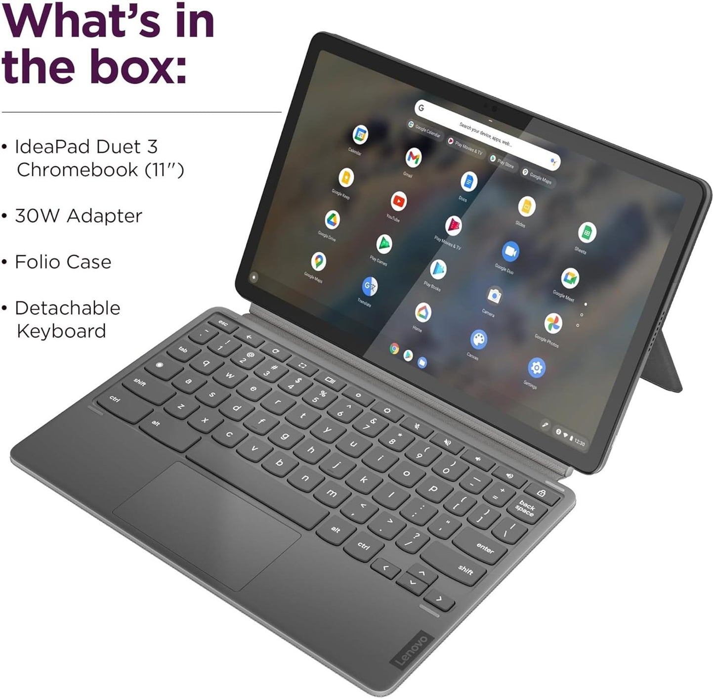 Lenovo Chromebook Duet 3 - 11" 2-in-1 Tablet with Keyboard