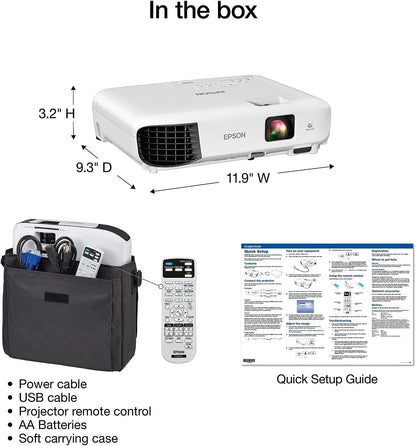 Epson EX3280 3LCD XGA Projector 3600 Lumens HDMI