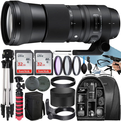 Sigma 745-306 150-600mm Nikon Lens Bundle