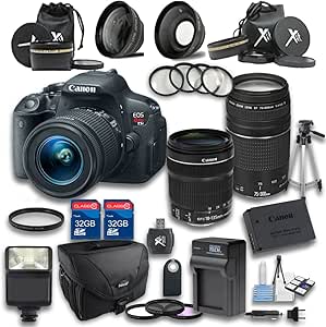 Canon AL-CANT5IBUNL18-135-300-032416 T5i DSLR with 18-135mm & 75-300mm Lens