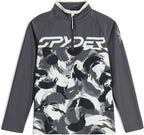 Spyder 38C015401 Boy's Camo Half Zip Base Layer