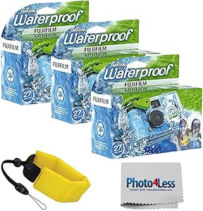 Fujifilm Quick Snap Waterproof 35mm Disposable Camera 3-Pack